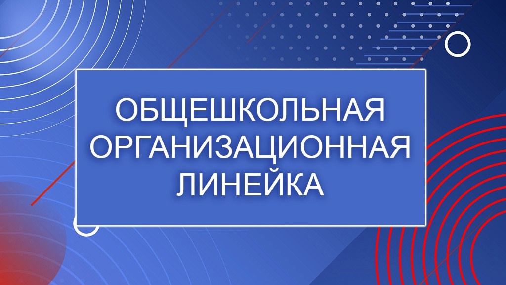 ОБЩЕШКОЛЬНАЯ ОРГАНИЗАЦИОННАЯ ЛИНЕЙКА.