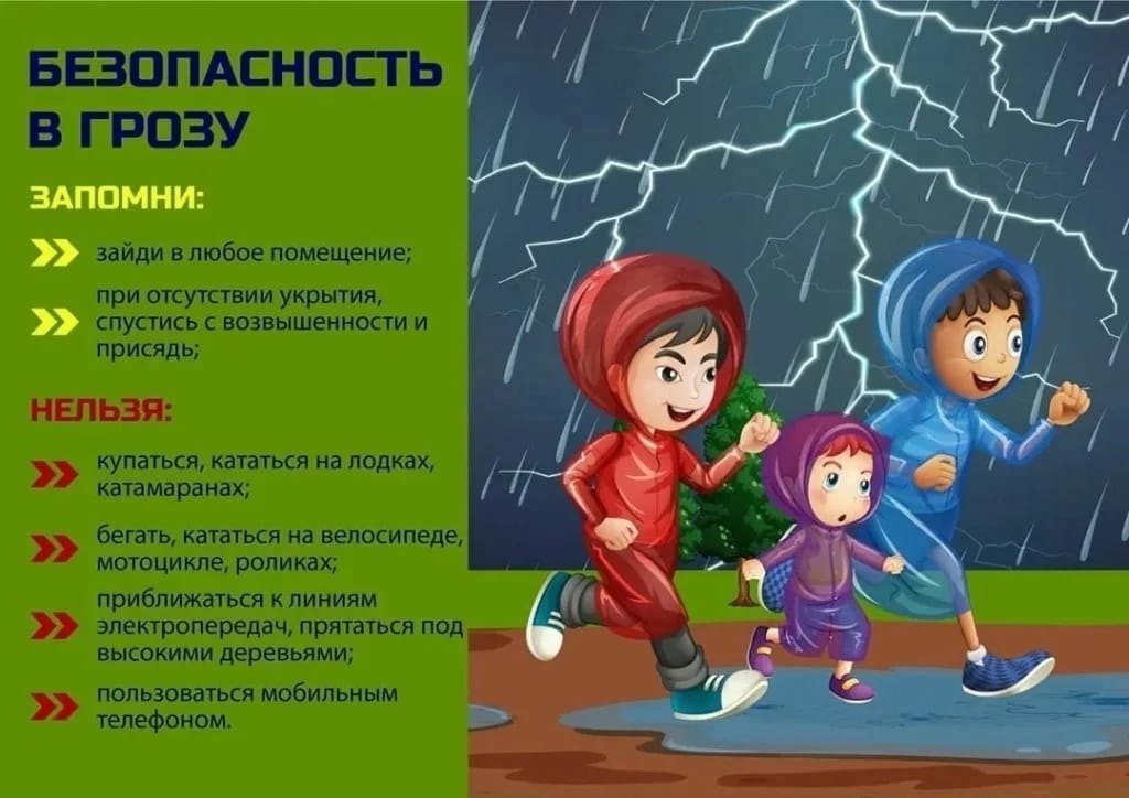 Как себя правильно вести во время грозы, чтобы не пострадать.